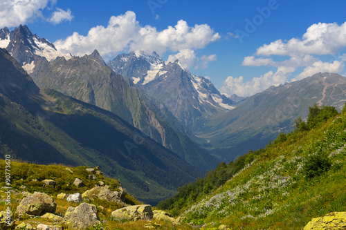 green mountain valley © Yuriy Kulik