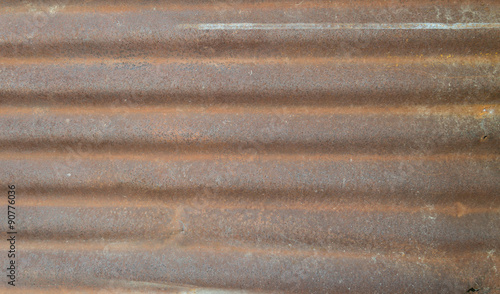 rusty corrugated iron metal