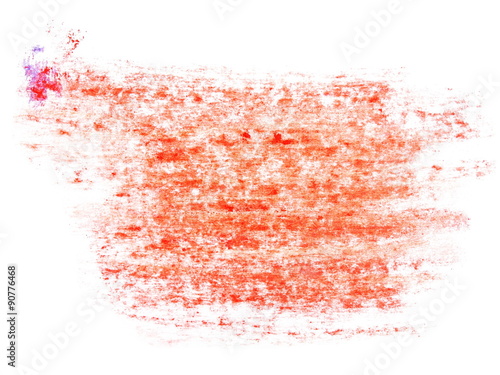 photo red grunge brush strokes watercolor isolated on white background
