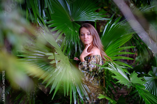 Model in the jungle