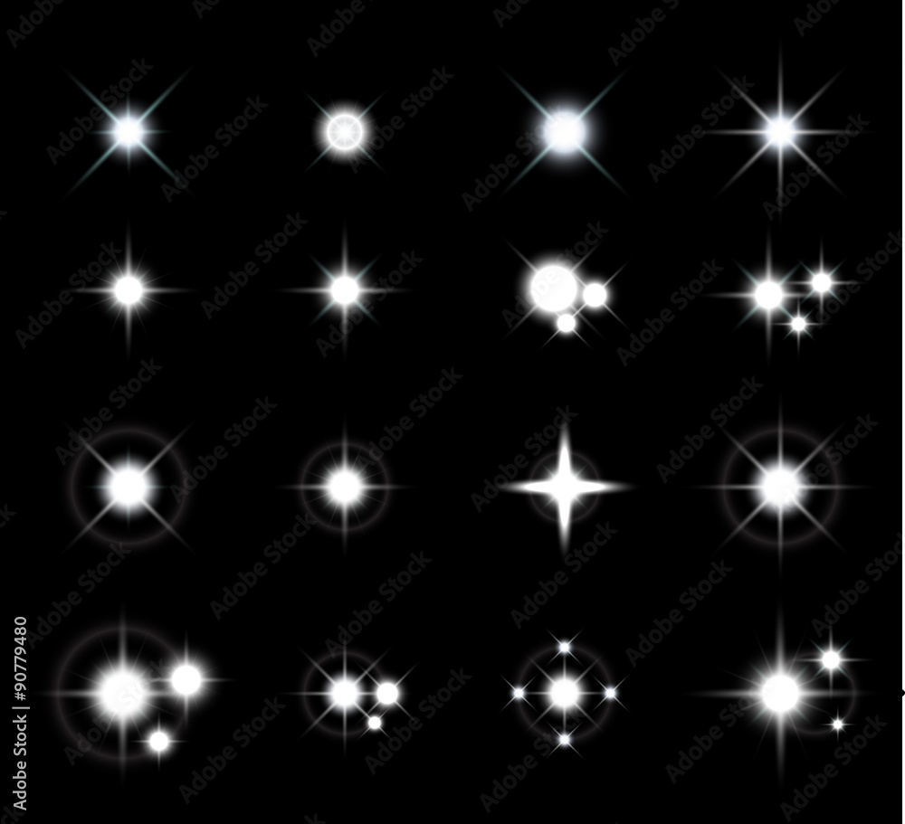 Star light vector sets Star light vector sets