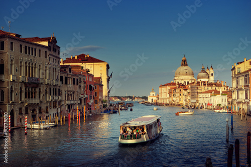 Grand Canal and Basilica Santa Maria della Salute, Venice, Italy