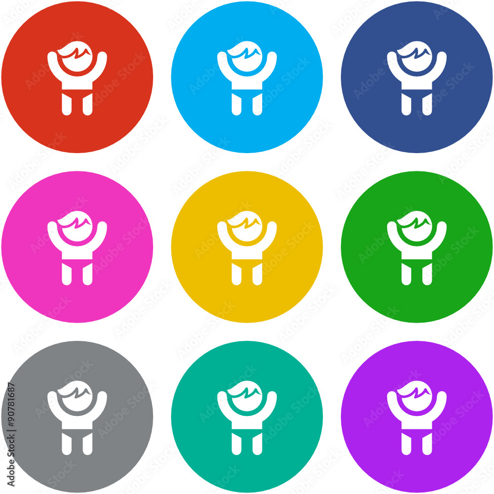 Flat Multicolor App Icon Flat Multicolor App Icon