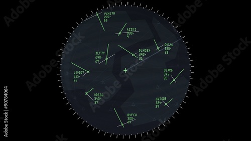 4K Air Traffic Controller Screen Simulator