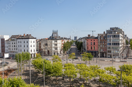 Square in south Antwerp, Belgium photo