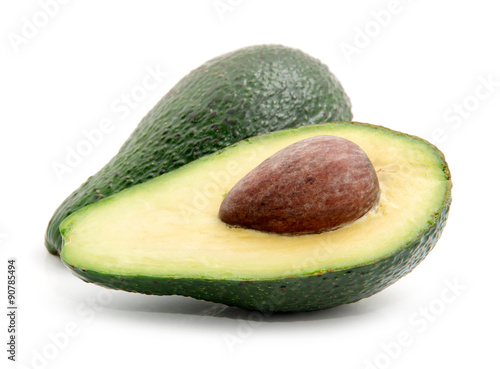 Avocado isolated on white