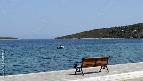 Bench by sea