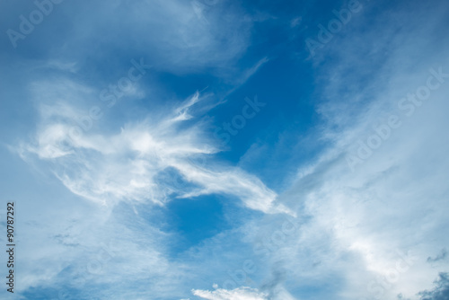  blue sky background with tiny clouds