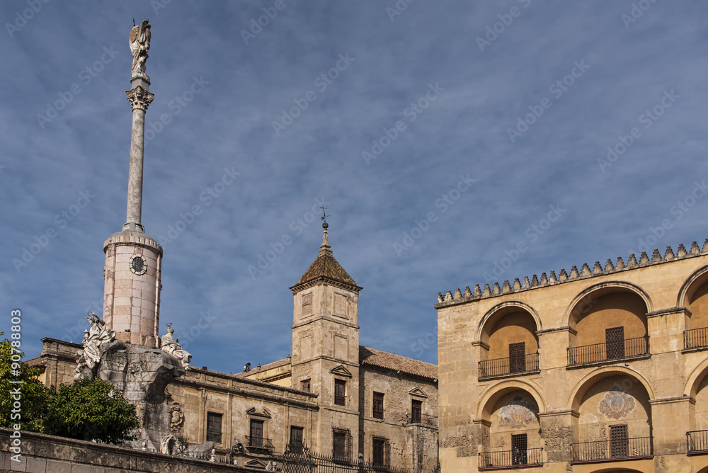 Zona monumental de la ciudad de Córdoba en Andalucía