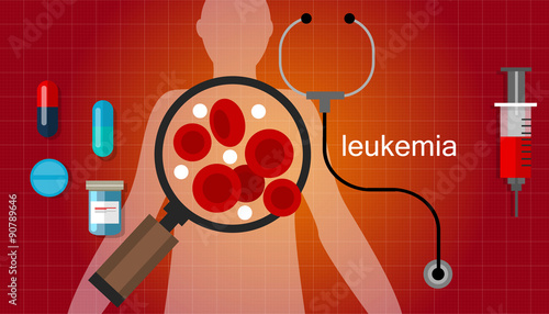 leukemia cancer blood  leukaemia disease concept vector