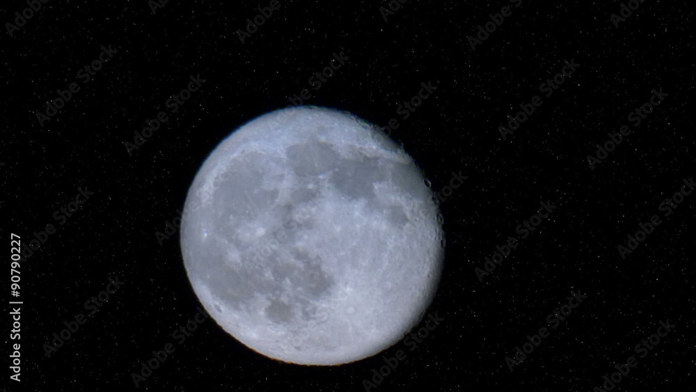 Real Full Moon in Night Sky Timelapse Real Full Moon in Night Sky Timelapse