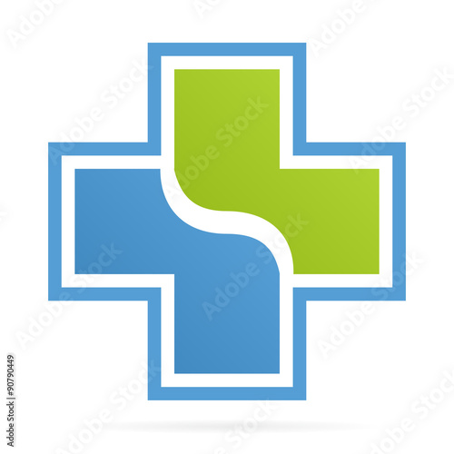 Vector cross medical logo  
