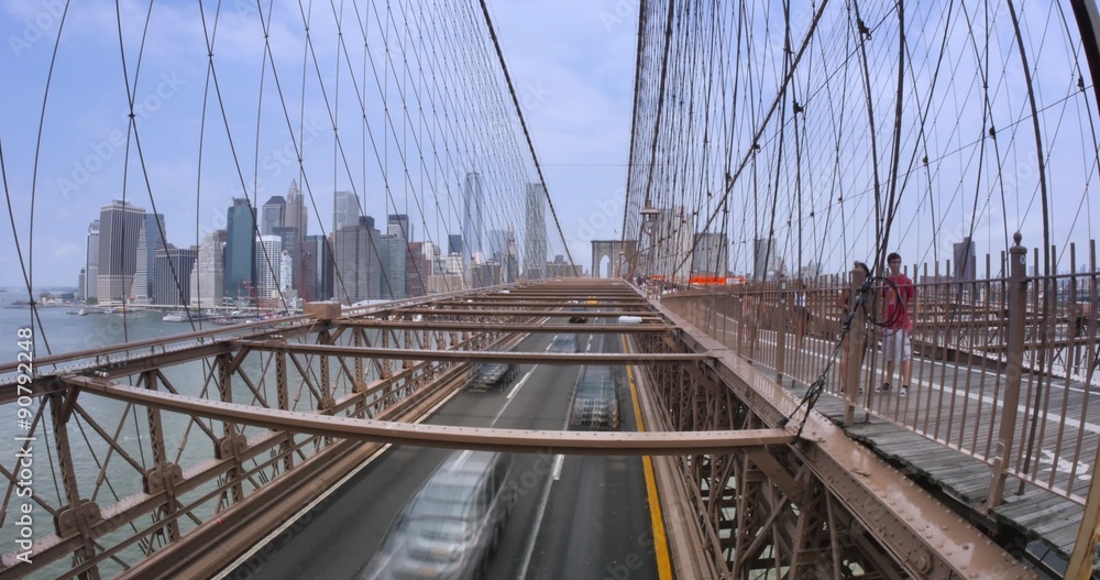 4K Timelapse Traffic on Brooklyn Bridge 4K Timelapse Traffic on Brooklyn Bridge