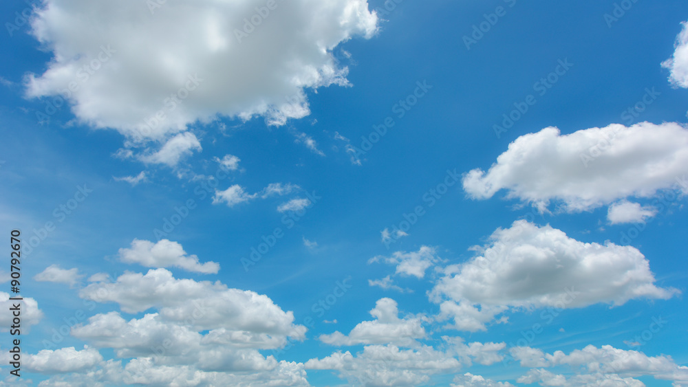 Fototapeta premium Blue sky and white cloud