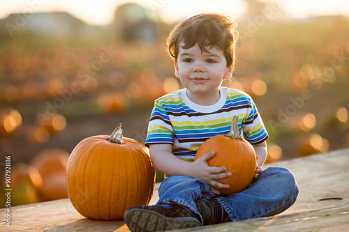 Little boy pumpkin