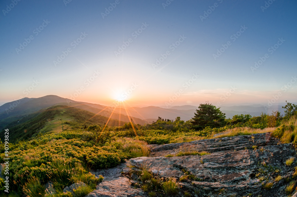 Obraz premium Sunrise from Jane Bald