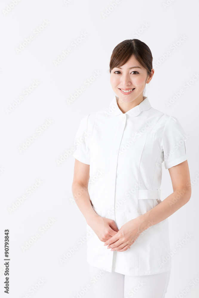 young asian nurse isolated on white background young asian nurse isolated on white background