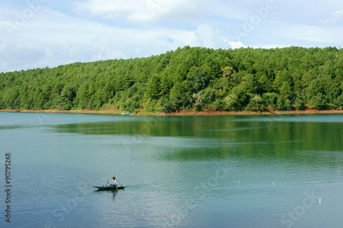 Bien Ho, ecotourism, pine forest, lake, Gia Lai, Vietnam photo