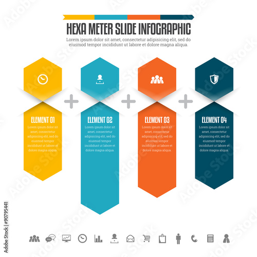 Hexa Meter Slide Infographic