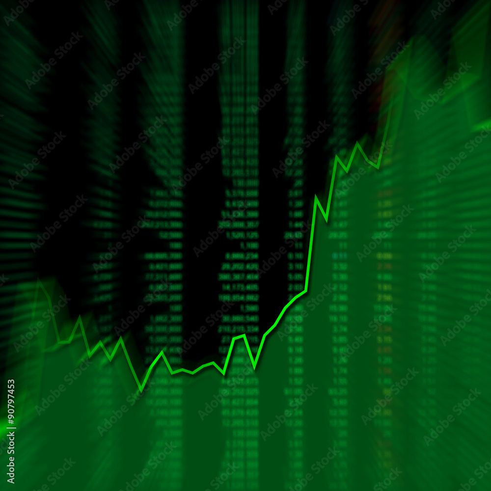Graph chart of stock market investment trading Graph chart of stock market investment trading