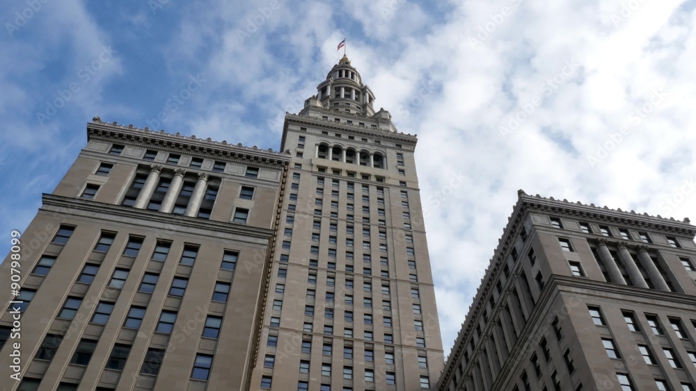 4K Cleveland Terminal Tower Establishing Shot 4K Cleveland Terminal Tower Establishing Shot