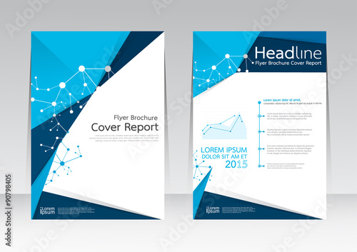 Vector design technology for Cover Report Annual Brochure Flyer Poster in A4 size