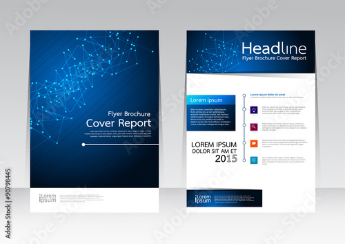 Vector design technology for Cover Report Annual Brochure Flyer Poster in A4 size