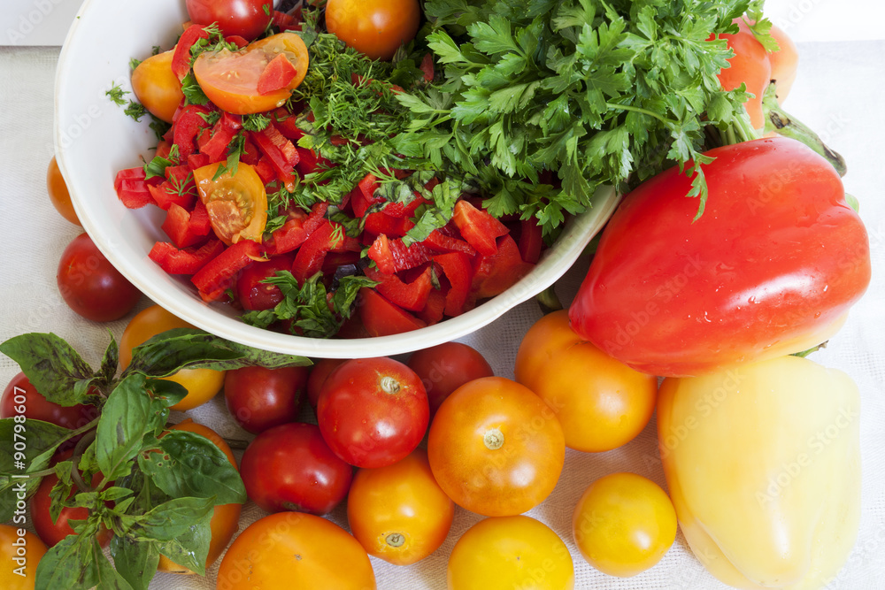 tomatoes and greens tomatoes and greens