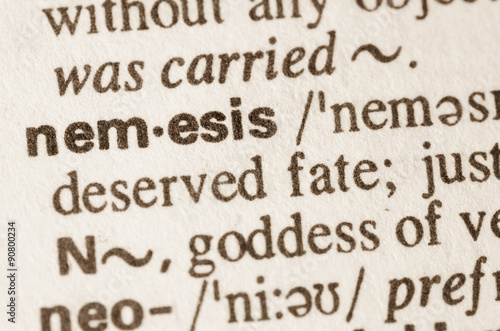 Dictionary definition of word nemesis