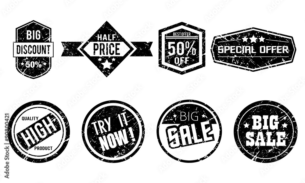 Obraz premium Grunge Stamp Set