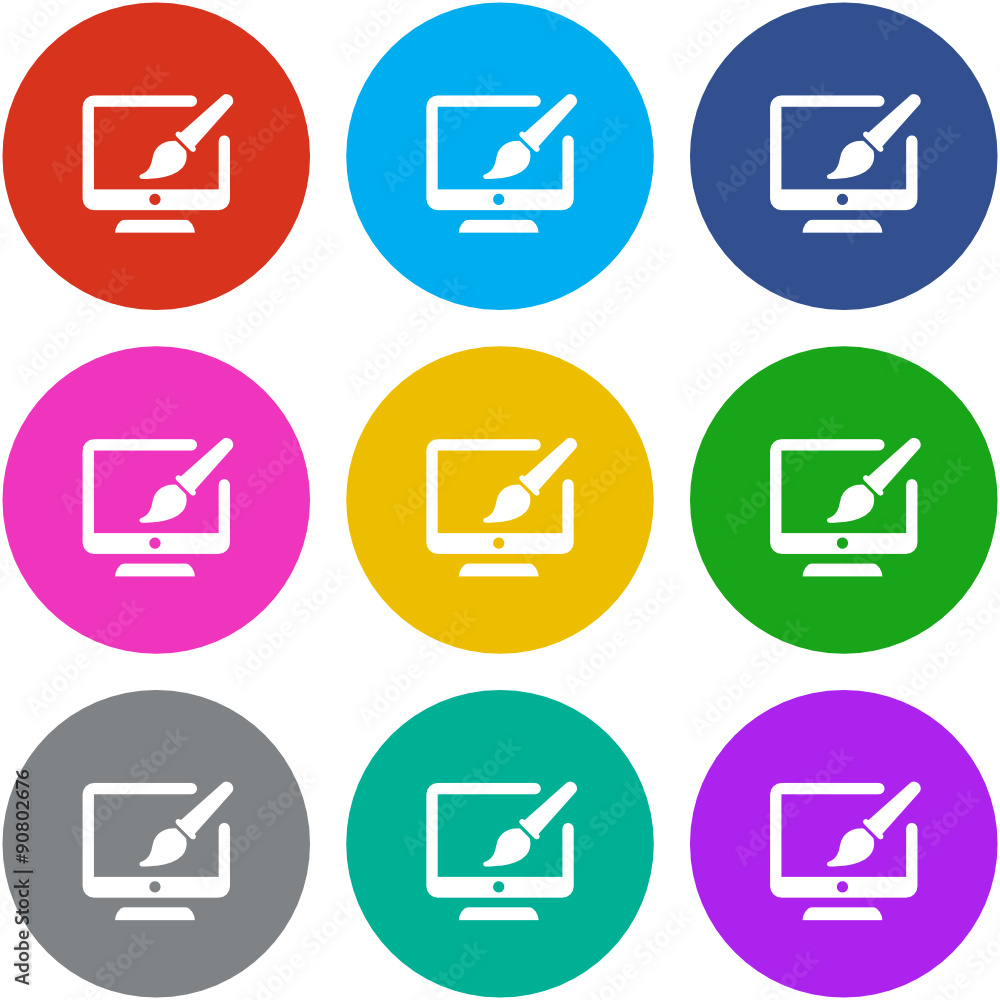Flat Multicolor App Icon Flat Multicolor App Icon