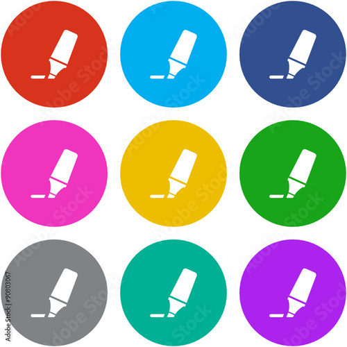 Flat Multicolor App Icon

