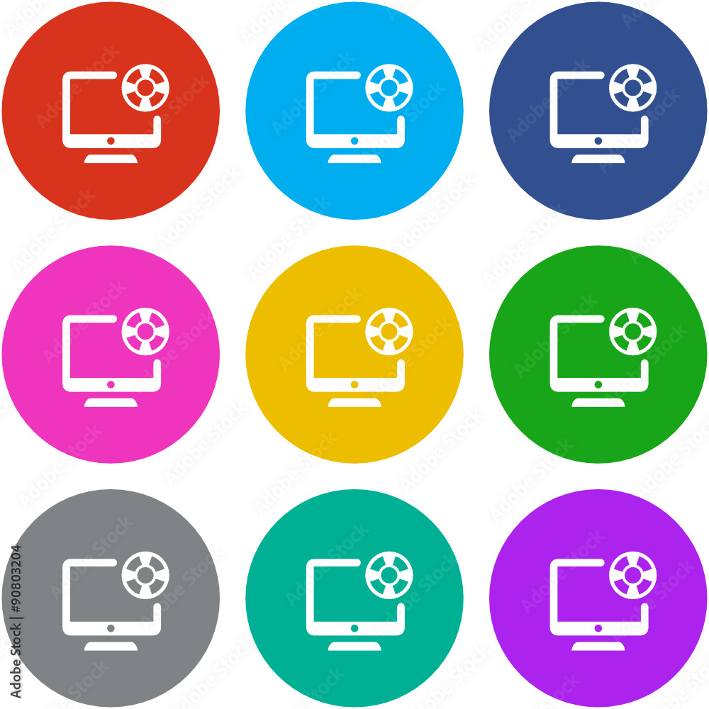 Flat Multicolor App Icon