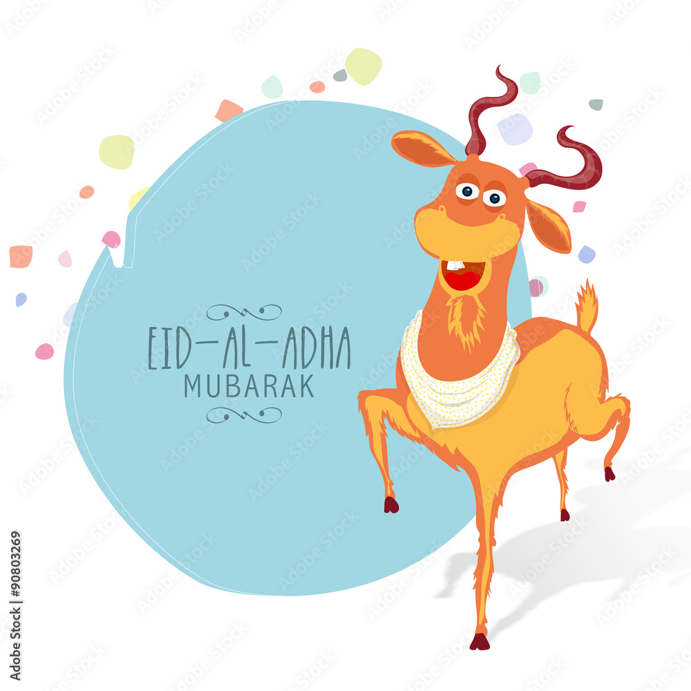 Eid-Al-Adha celebration with goat.