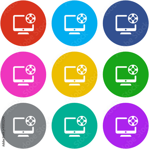 Flat Multicolor App Icon