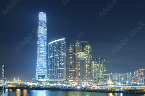 Hong Kong City at night © leeyiutung