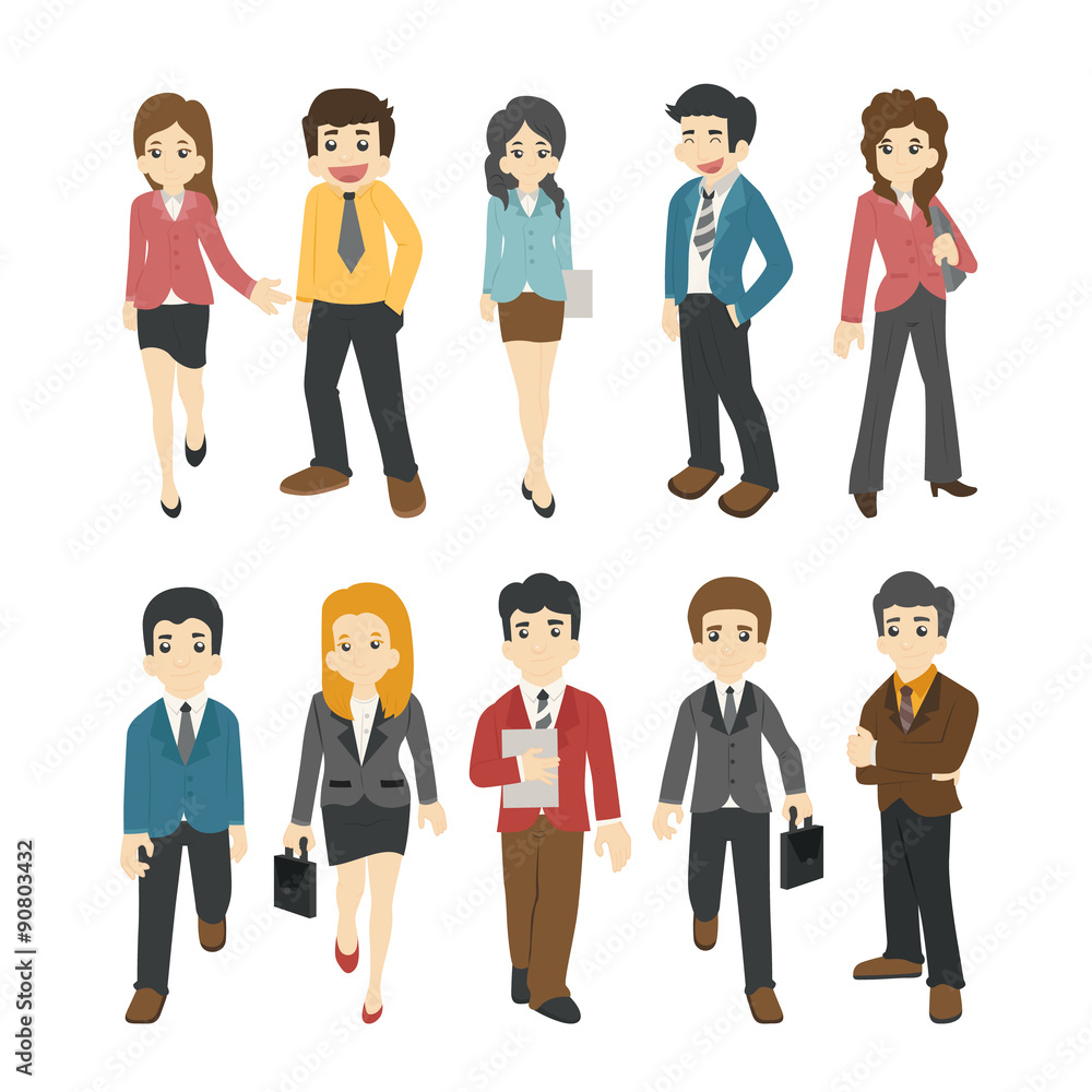 Businessman and woman Businessman and woman
