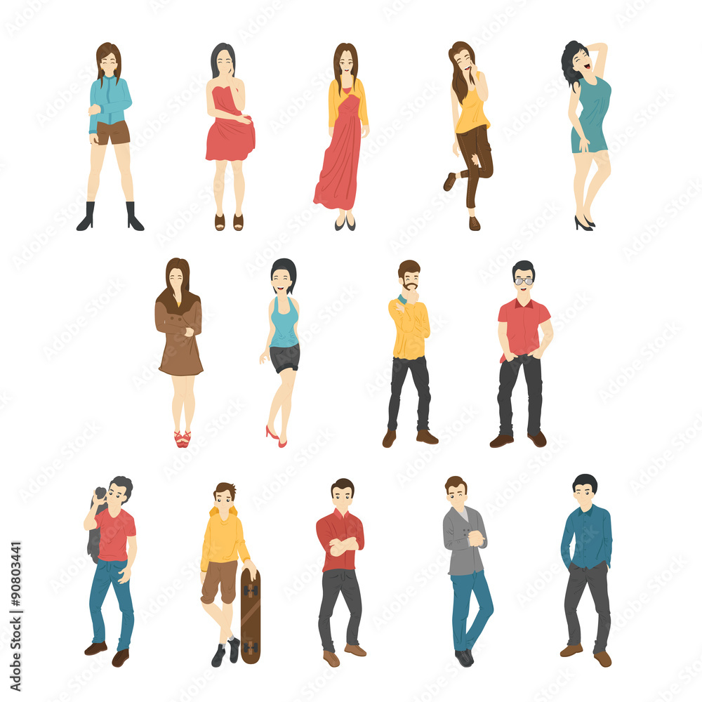 Businessman and woman Businessman and woman