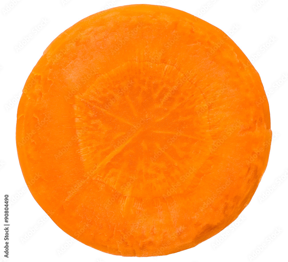 Carrot slice isolated on white Carrot slice isolated on white