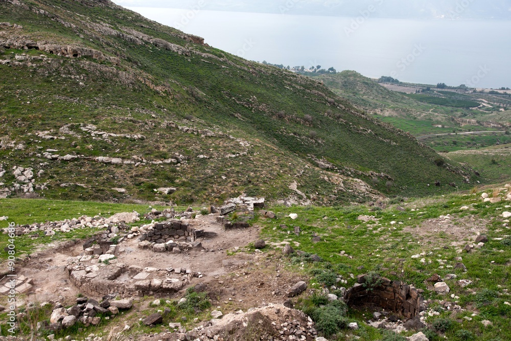 Israeli landscape near Kineret lake