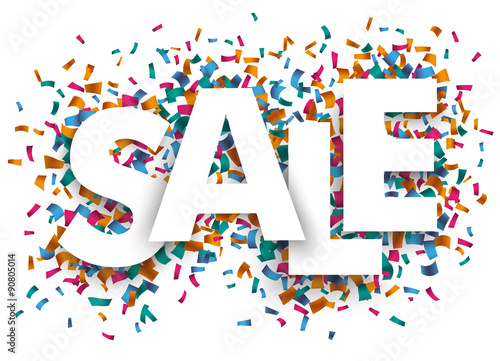 Sale Confetti Background