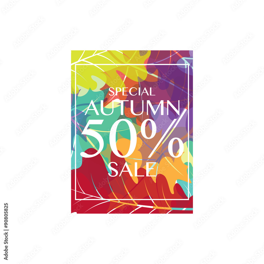 Obraz premium Autumn leaves design