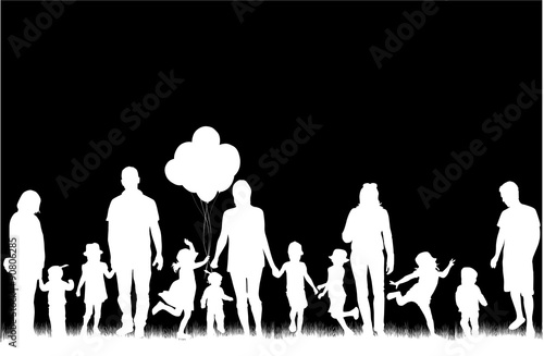 Family silhouettes