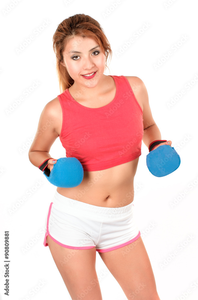 girl training with karate mitts girl training with karate mitts