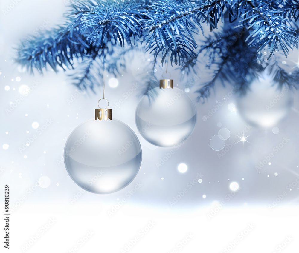 silver Christmas background silver Christmas background