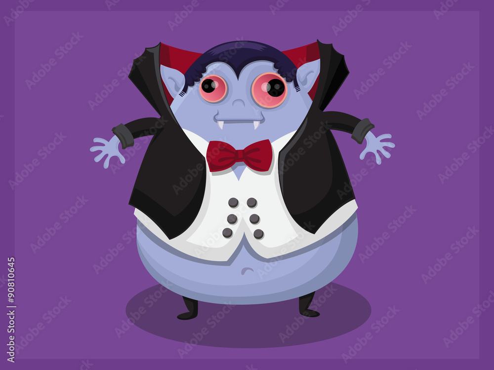 Naklejka premium Dracula cartoon vector