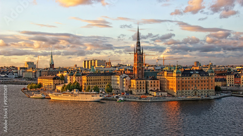 Blick auf Riddarholmen in Stockholm. photo