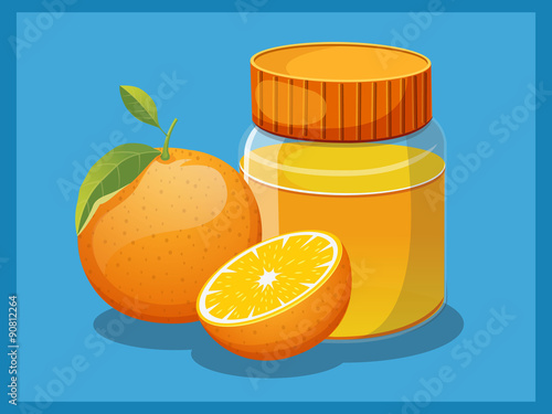 Sweet oranges vector