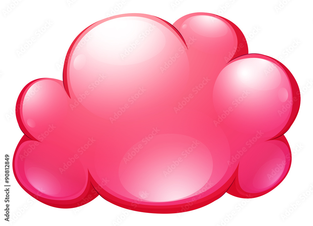 Pink cloud on white Pink cloud on white