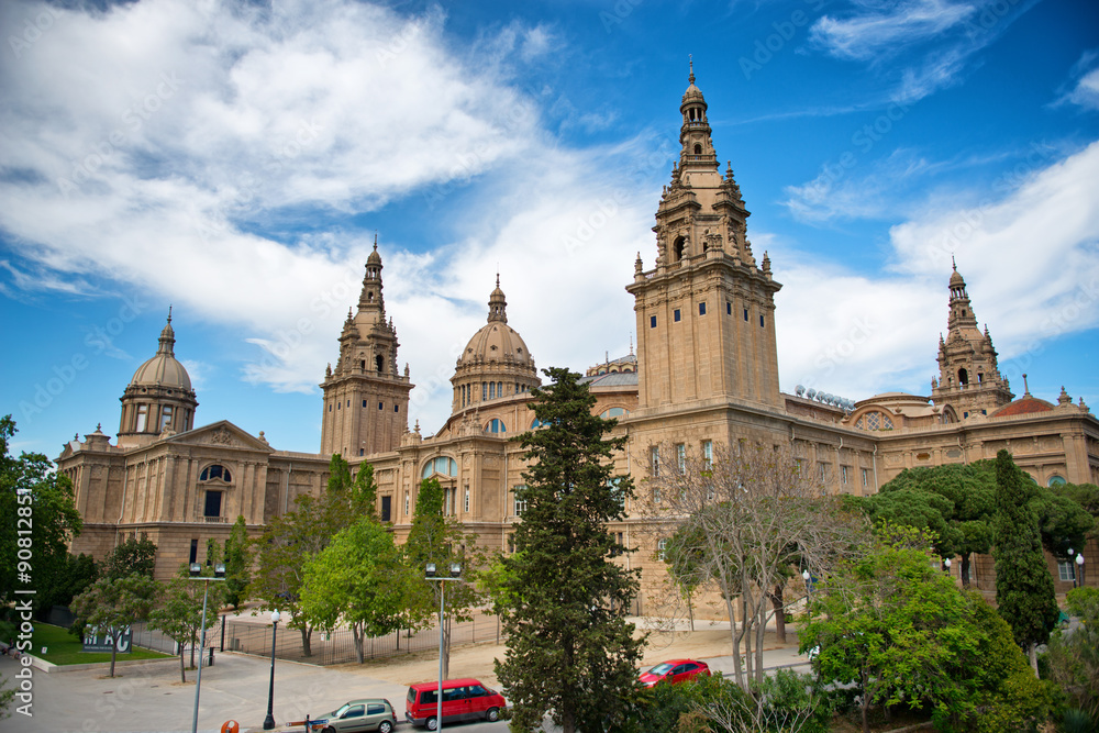 Fototapeta premium Palau Nacional on Montjuic Hill, Barcelona